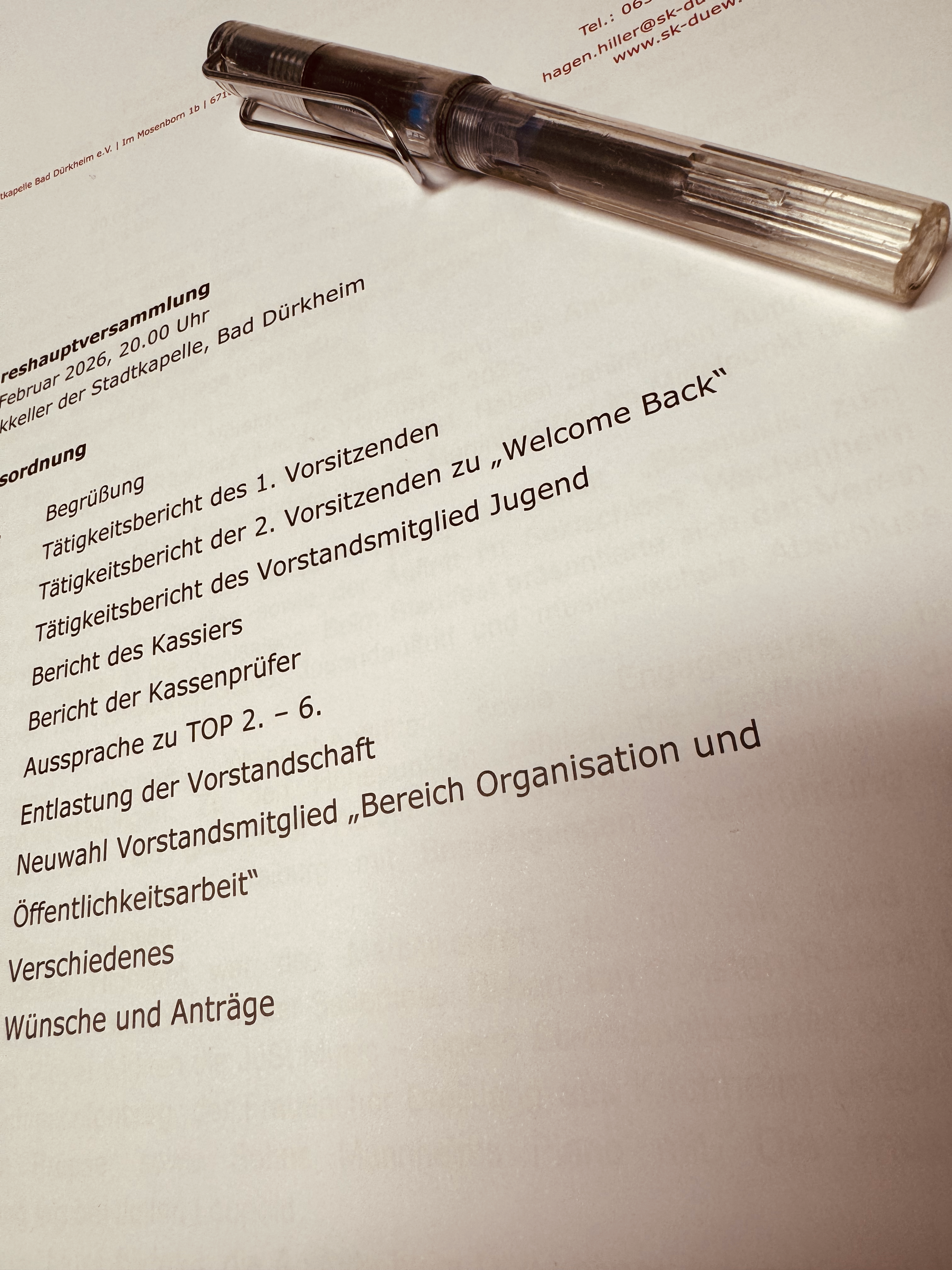 Pressemitteilung Jahreshauptversammlung 2026